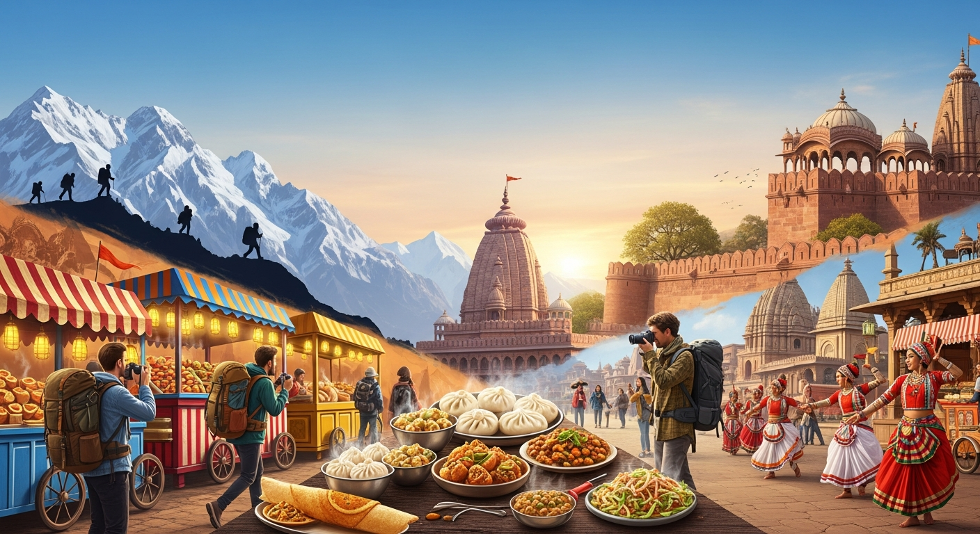 Travellor - Top 10 Budget Tourist Places in India for Adventure, Food & Culture Lovers_Banner